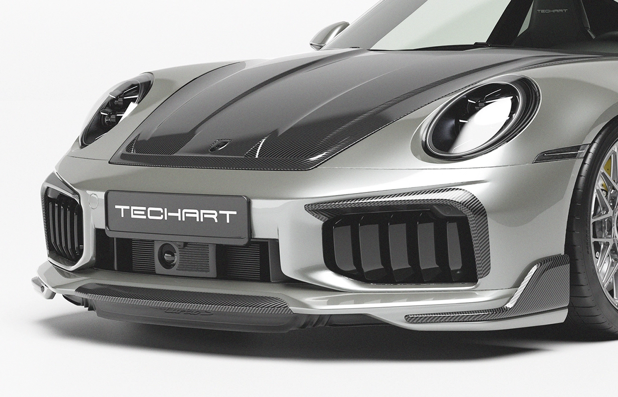 パーツ TECHNO AIR 88mm FH-9000 TechArt Front Air Frames - 992.2 TT : Suncoast Porsche Parts